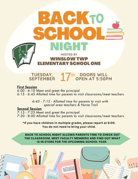 School No. 1 - Back to School Night